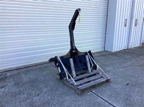 lifting jib for skid steer|jib attachment for skid steer.